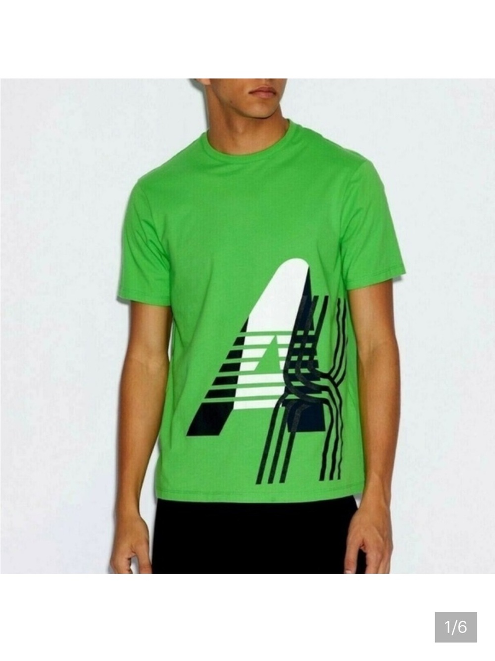 Lime Green Neon Armani Exchange Graphic T-Shirt